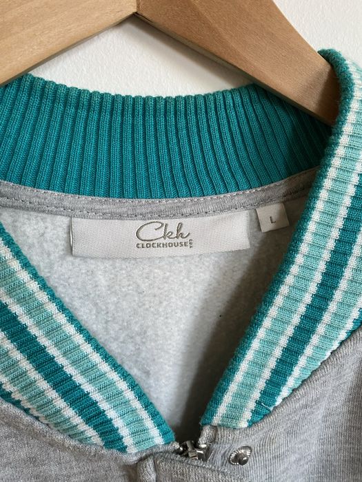 Varsity cinzento e azul turquesa Clockhouse