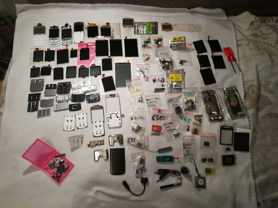 Pakiet części do telefonów komórkowych Wyświetlacze itp Nokia