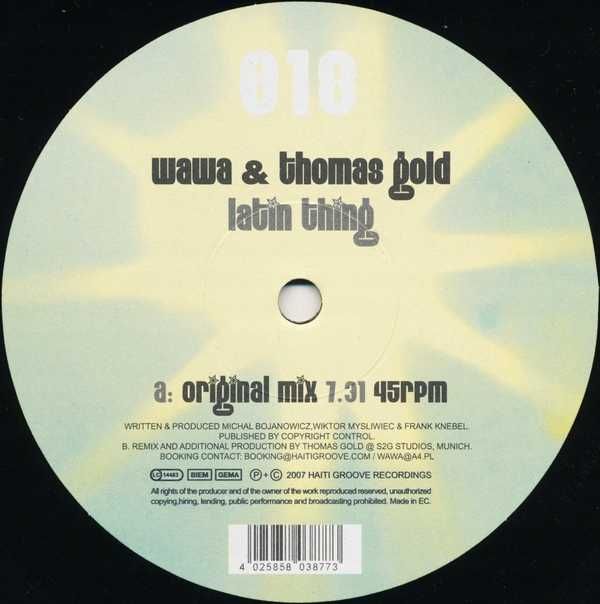 Wawa & Thomas Gold - Latin Thing- 12" (płyta winylowa)
