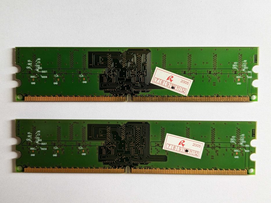 ОЗП 1GB DDR2-800 / 2x 1GB DDR2-667 / 2x 512MB DDR2-533