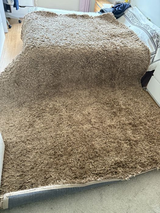 Tapete felpudo cor camel 2.90x1.90