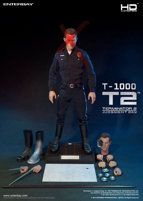 Набор фигурка 1/4 Terminator 2 T-800 и Т-1000 Enterbay тип hot