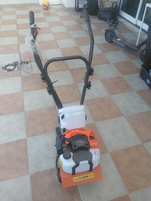 Motoenxada NOVA a gasolina 43cc para horta jardim agricultura solo e cultivo TEKMAQUINAS