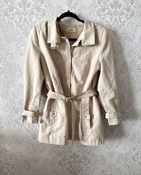 Płaszczyk trencz getex piaskowy M/L