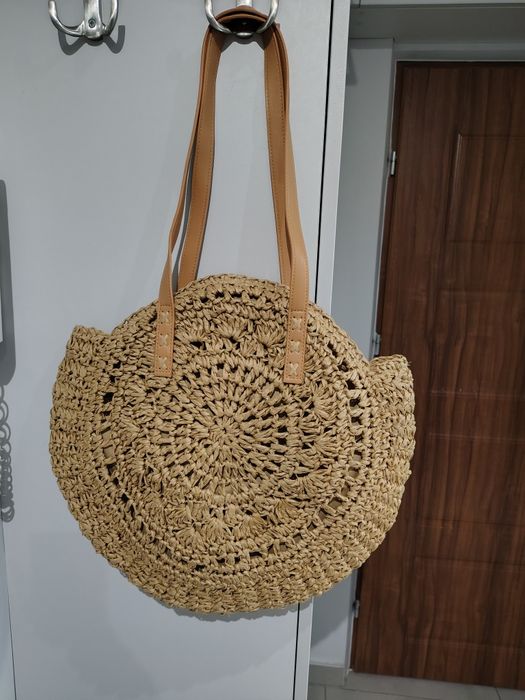 Torebka letnia koszykowa plażowa boho
