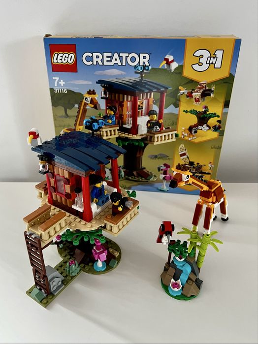 Klocki LEGO Creator 3w1 31116 Domek na drzewie Lódź Samolot