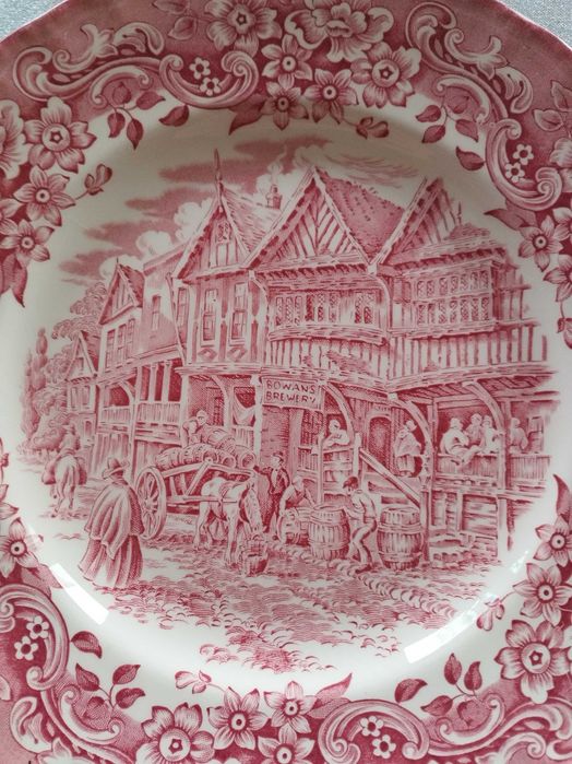 Stary angielski talerz