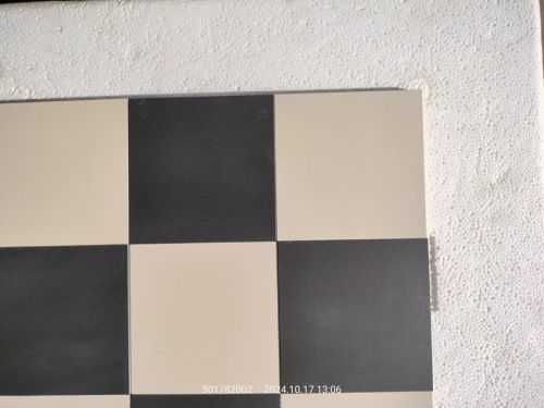 Gres ściana/podłoga biała /czarna matowa satyna 9,8x9,8 10x10 gat.1