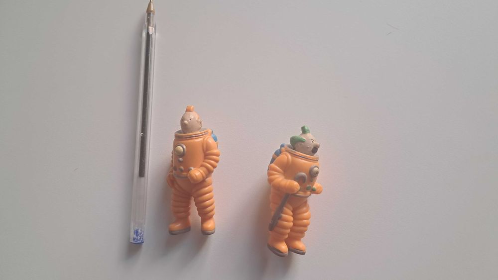 Figuras Tintin & Dupont – Cosmonautas – BD « Aterragem na Lua »