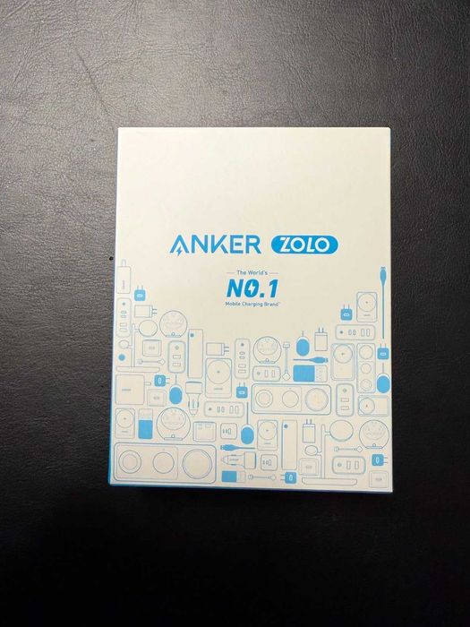 Carregador Rápido Anker Zolo 30W GaN c/ Cabo USB-C (novo)