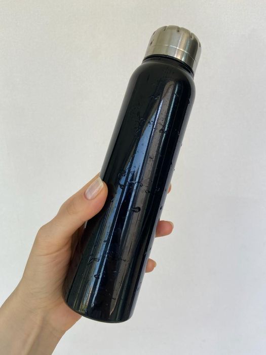 Міні термос чорного кольору