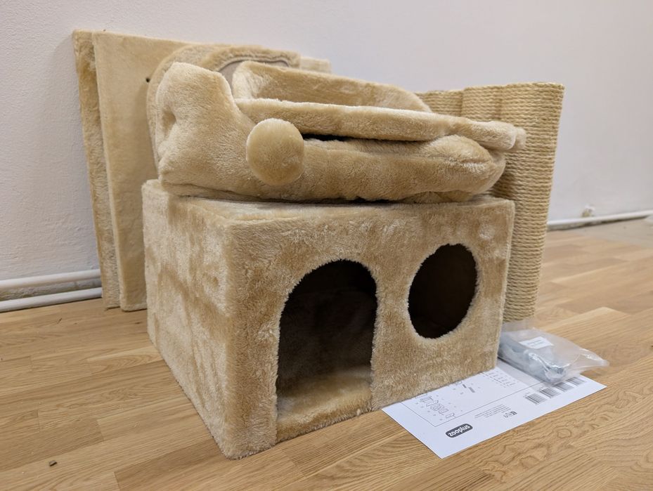 La Digue III Drapak Dla Kota Beżowy 69x69x163cm Uszkodzony DUŻY