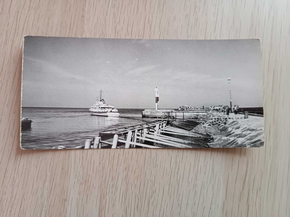 Stara pocztówka widokówka PRL KOŁOBRZEG wejście do portu