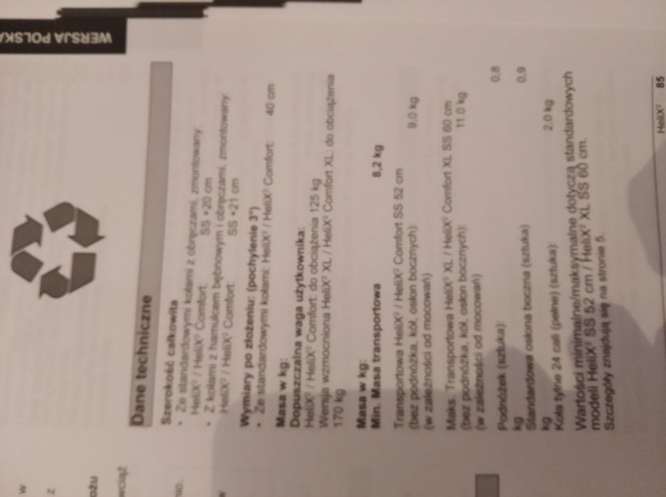 Wózek inwalidzki wzmacniany