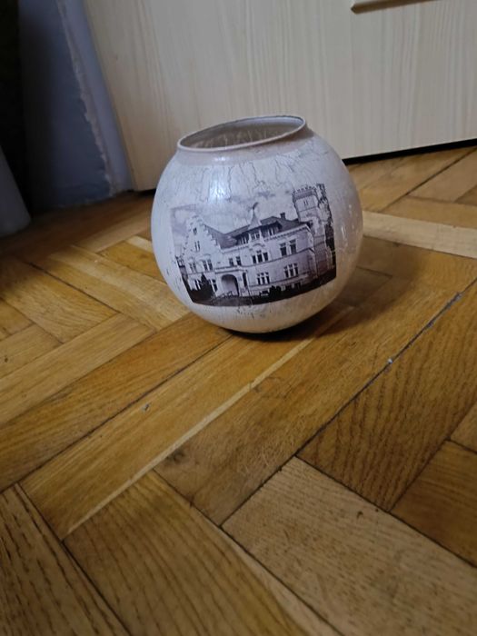 Kula szklana ręcznie malowana