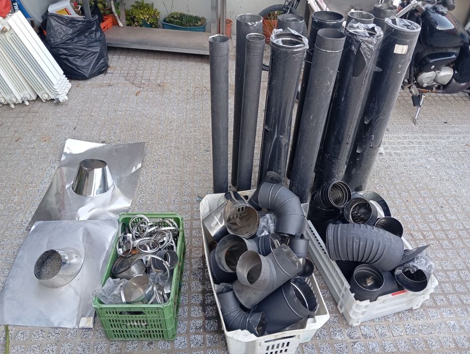 Tubos.curvas.abraçadeiras e T.inox