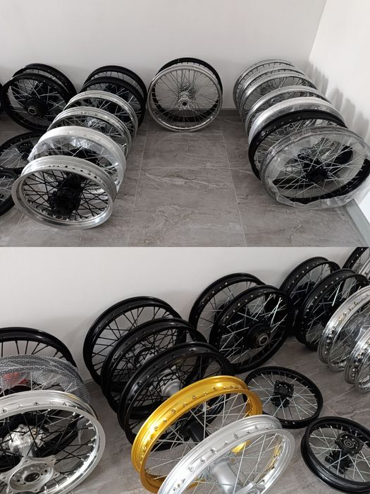 Мото диски/Колеса/Обода/Ступиці/Спиці/12"/14"/16"/17"/18"/21".