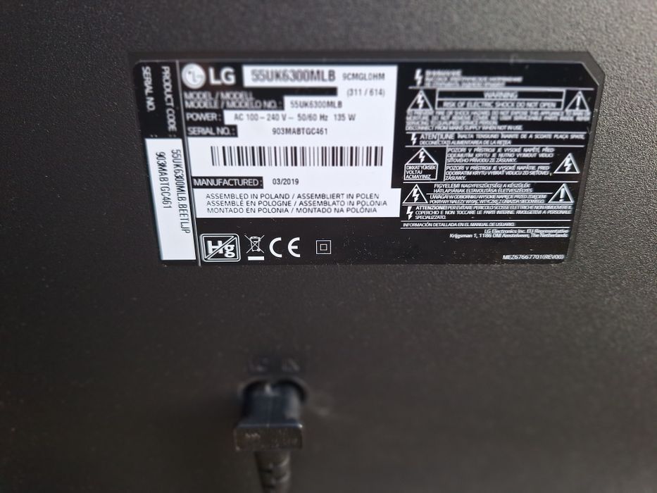 Smart tv LG 55cali