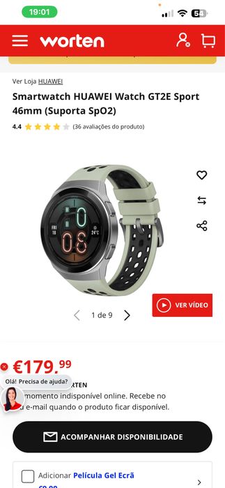 Relogio Huawei watch GT 2e