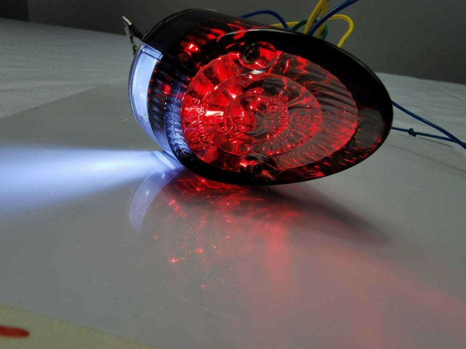 Lampa tylna LED DYMIONA Shark Nose podświetlanie tablicy