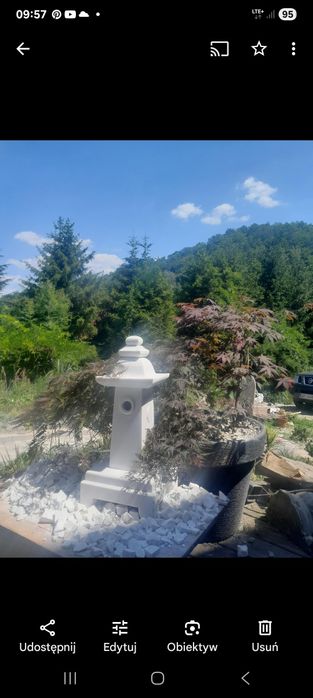 Lampa japonska.  Pogoda kamienna.