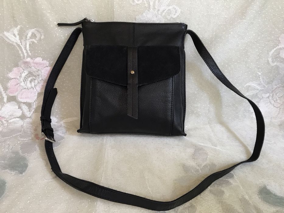 Подарок мужу. Кожаная брендовая мужская сумка Next. Замеры 27/25/5 см