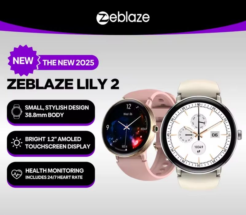 Smartwatch Zeblaze Lily 2 - róż/złoto