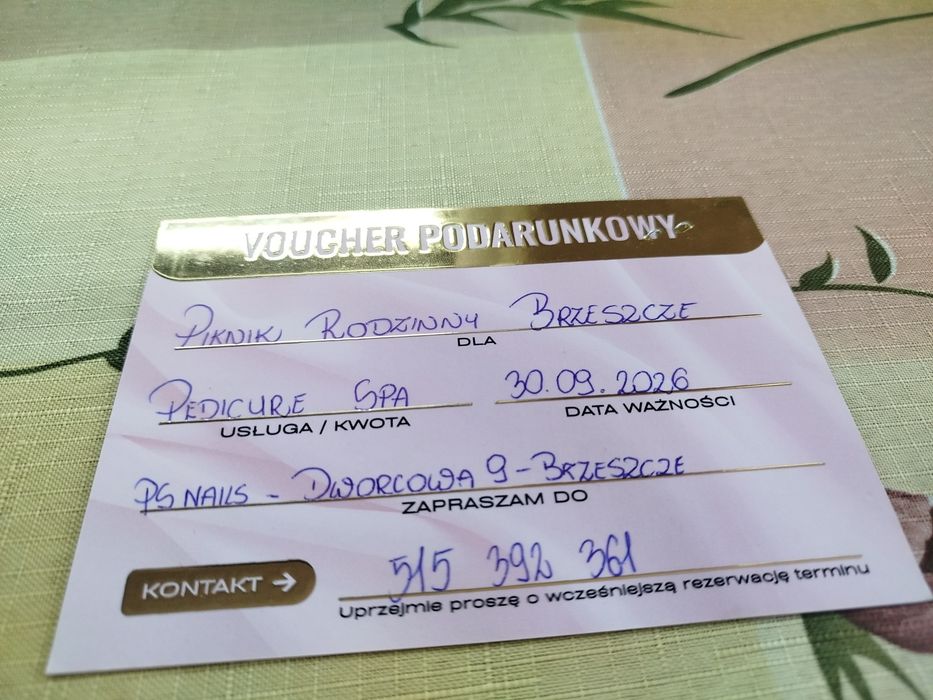 Voucher na Pedicure Spa