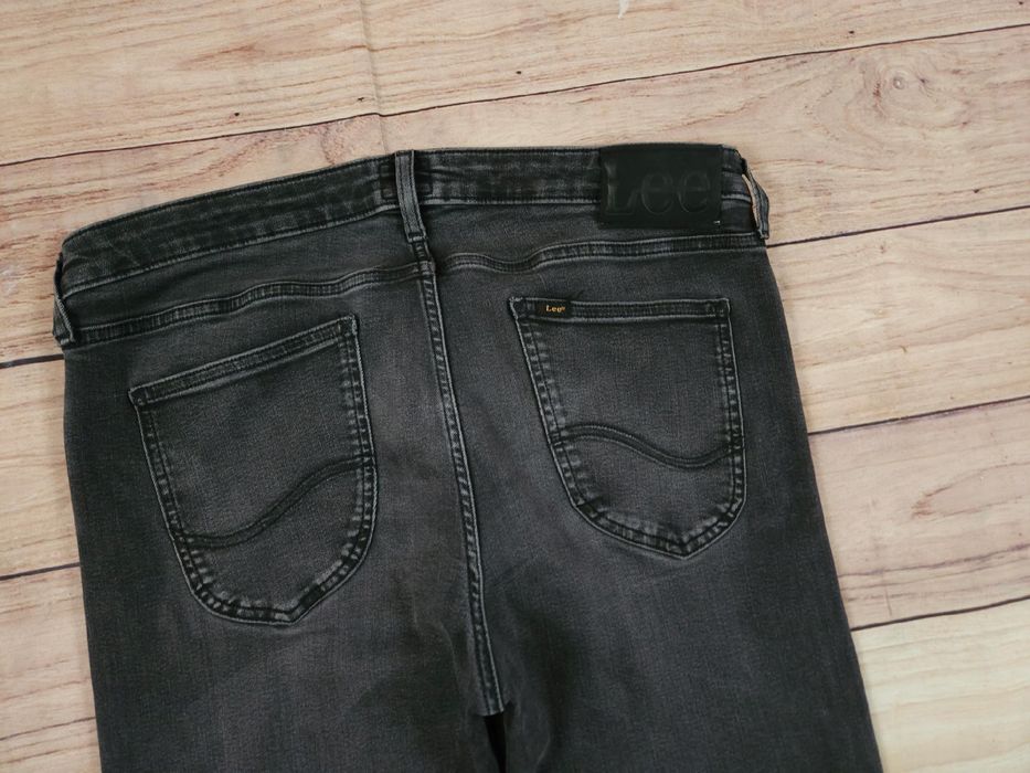 LEE Malone Spodnie Jeans Męskie Szare Skinny r. 34/34