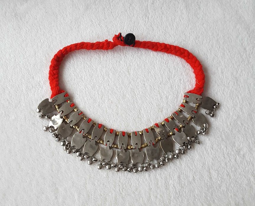Orientalny naszyjnik afgański boho etno bohemian hippie tribal kolia