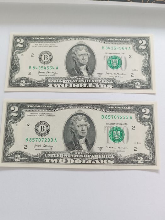 2 Dolary BANKNOT 2 sztuki 2017