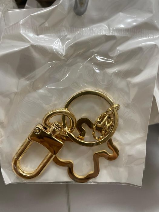 Brelok z Misiem w złotym kolorze