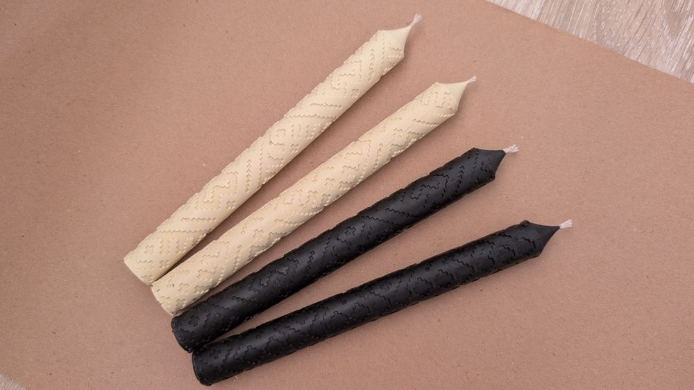 Свечи восковые цветные