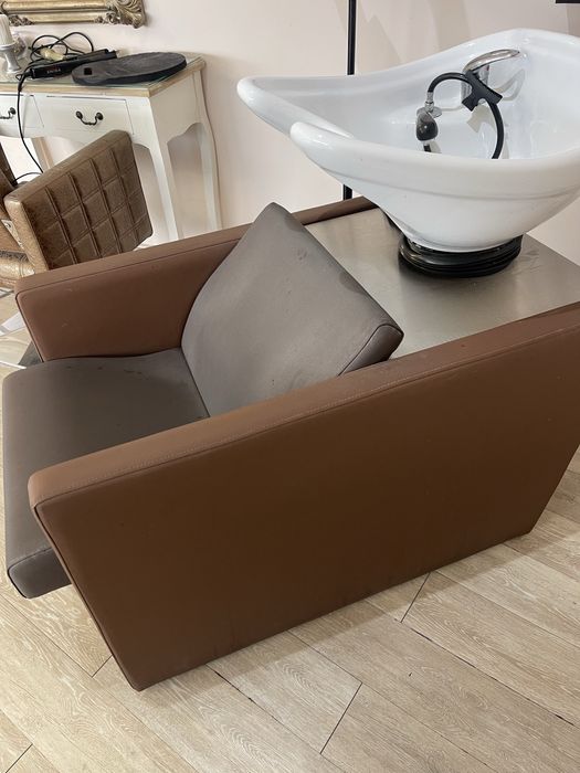 Rampa de lavagem de cabeleireiro