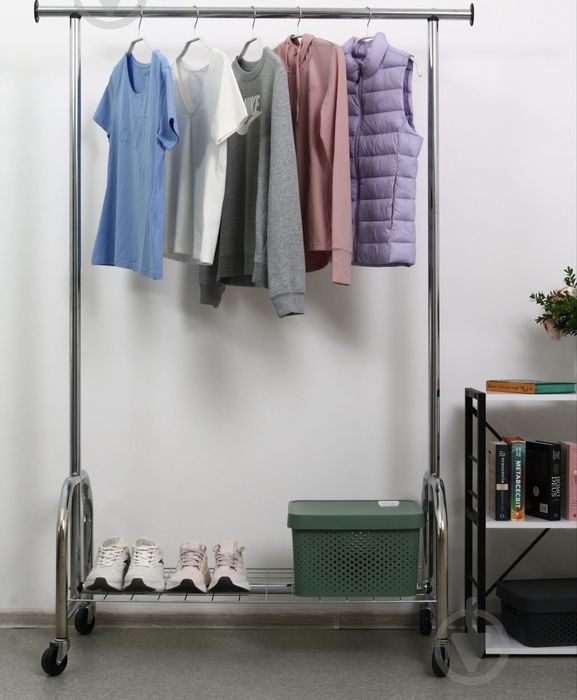 Стойка для одежды (хром) 1210x510x1780mm