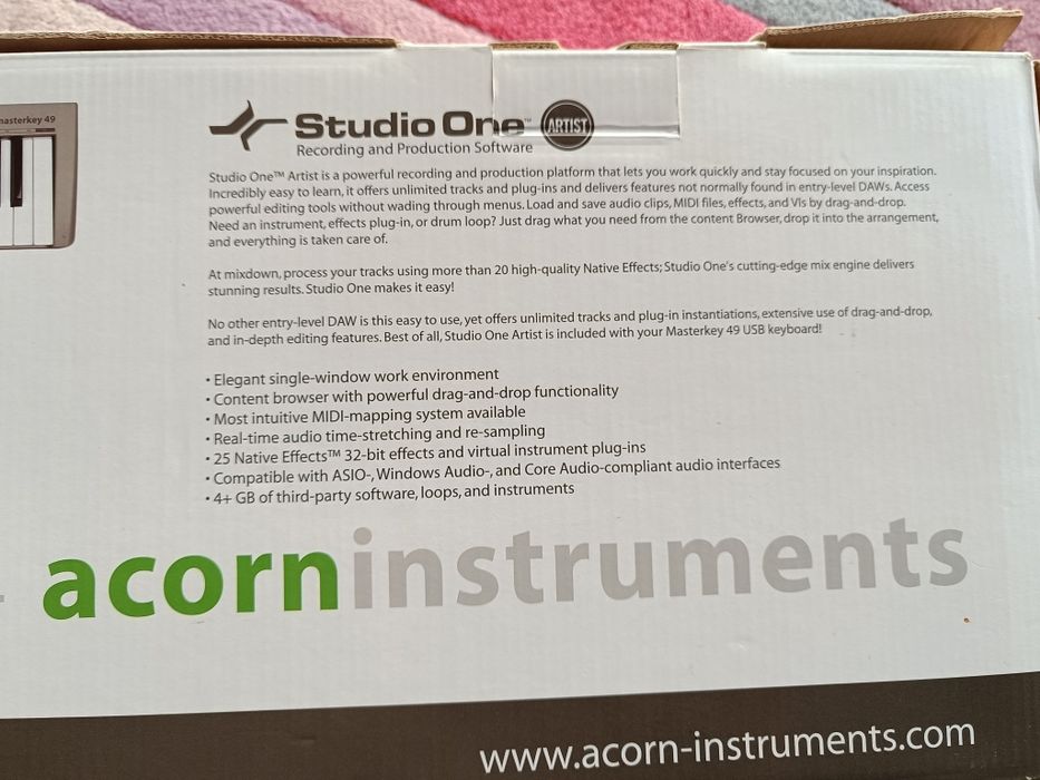 MIDI Controller Keyboard Masterkey 49 USB