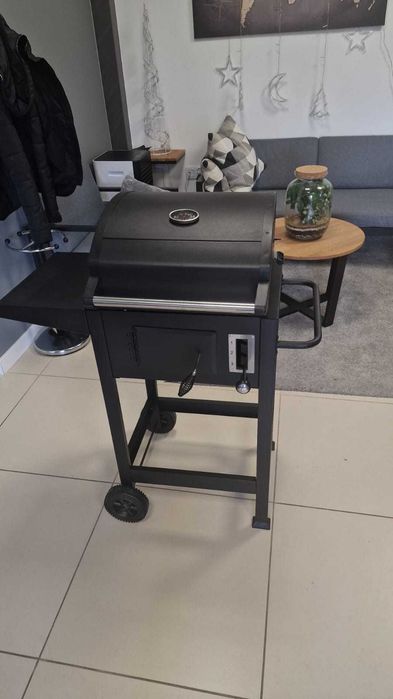 Grill ogrodowy węglowy żeliwny ruszt REGULOWANY