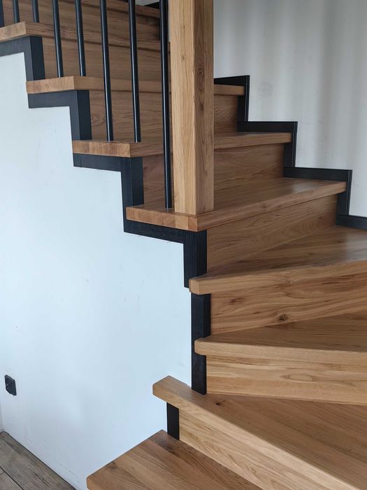 schody drewniane na beton