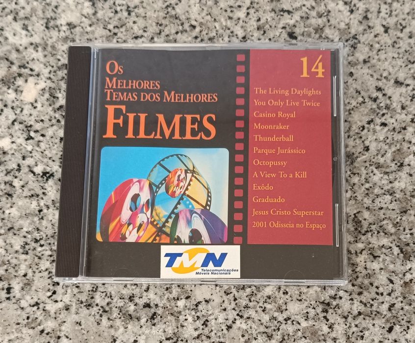 Coleção de 14 CDs de música dos melhores temas dos melhores filmes.