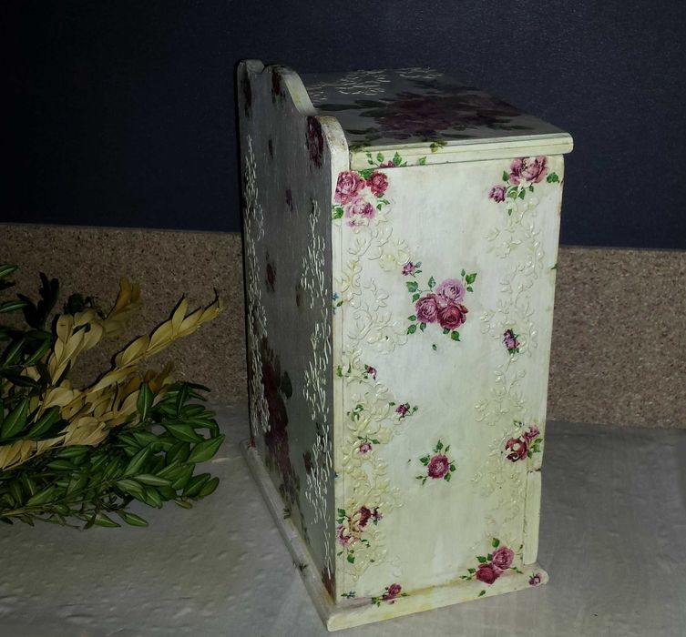 Сувенир подарок Шкатулка Красивый Чайный домик декупаж