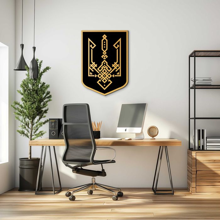 Настінний Герб України тризуб вишиванка державні символи України