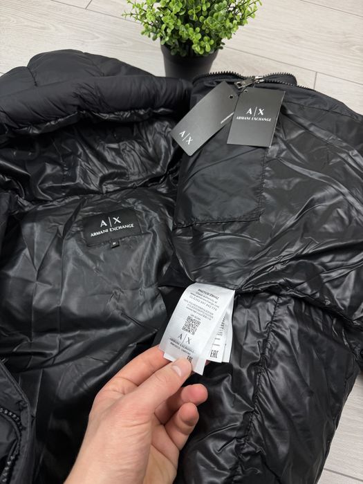 Пуховик Armani Exchange куртка EA7 армані пуфер AX