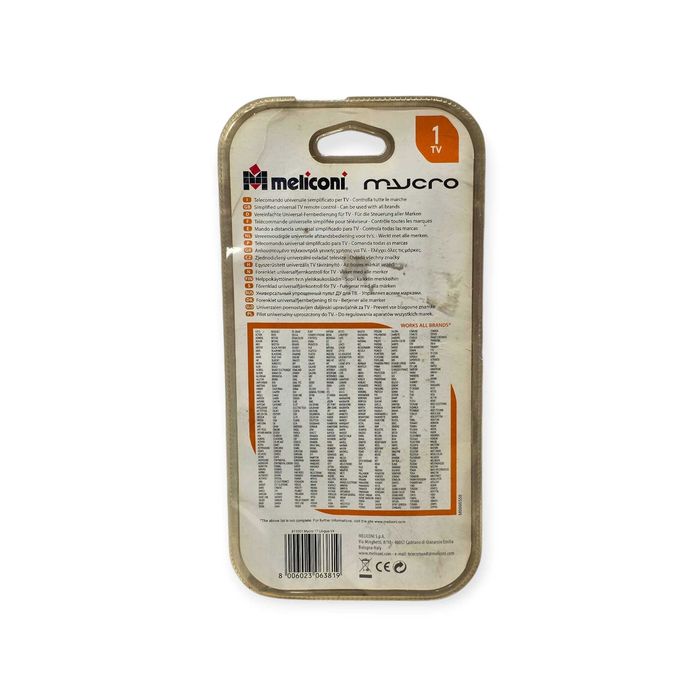 Comando Universal Compacto Meliconi Mycro – Novo
