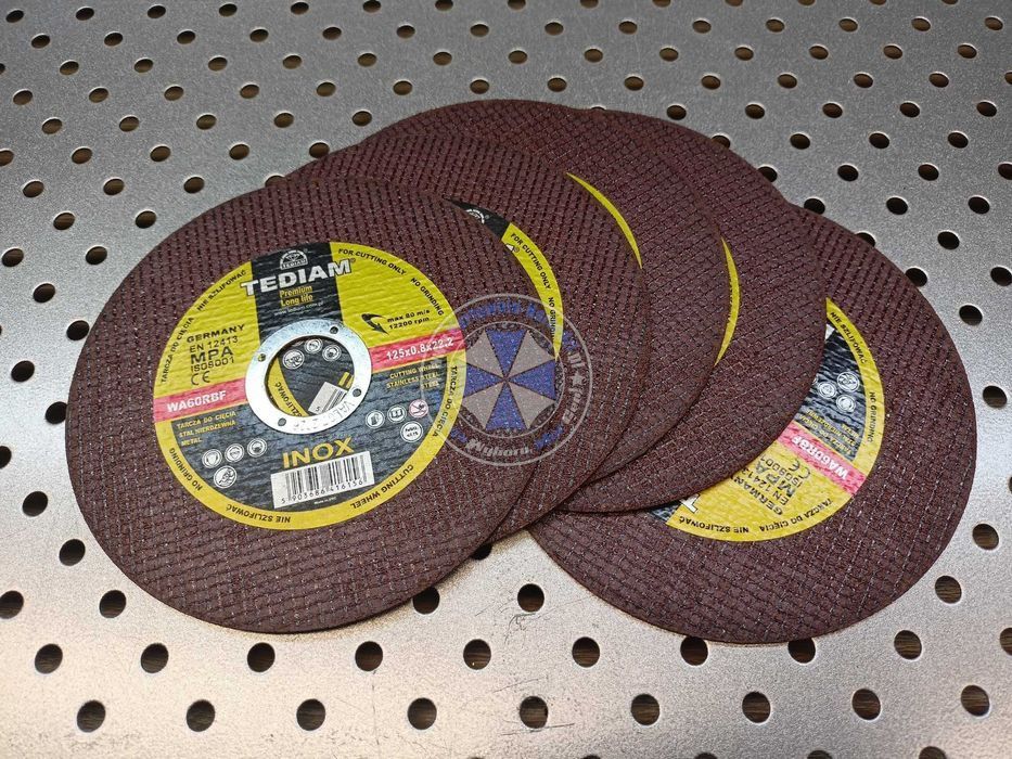 0,8mm! 10 sztuk Tarcza do cięcia PREMIUM 125x0.8mm tarcza 125mm
