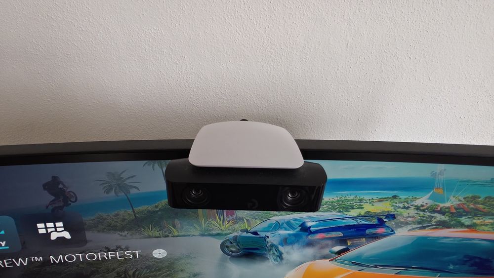 Setup Gaming Completo: PS5 + Câmera + Cockpit G29 + Monitor Ultrawide