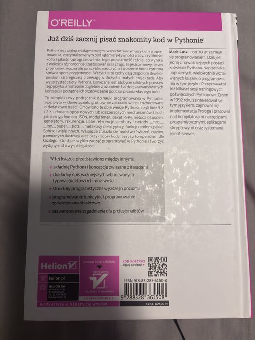 Python. Wprowadzenie wydanie V