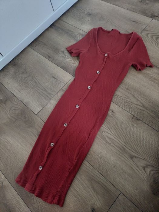 Sukienka bandazowa tuba prążek XS/S midi