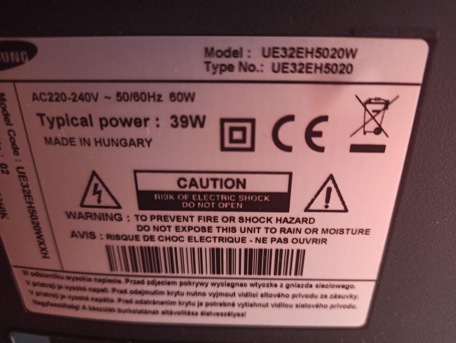 Telewizor sprawny tv Samsung 32 cali ue32eh5020 2x HDMI Full HD