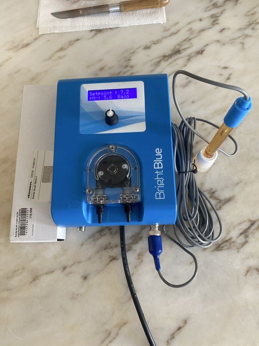 pH bright blue com sonda nova para piscinas