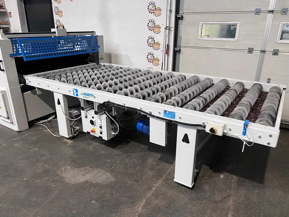 Walcowa nakładarka kleju OSAM S2R-1300 + stół talerzykowy OSMA TDM